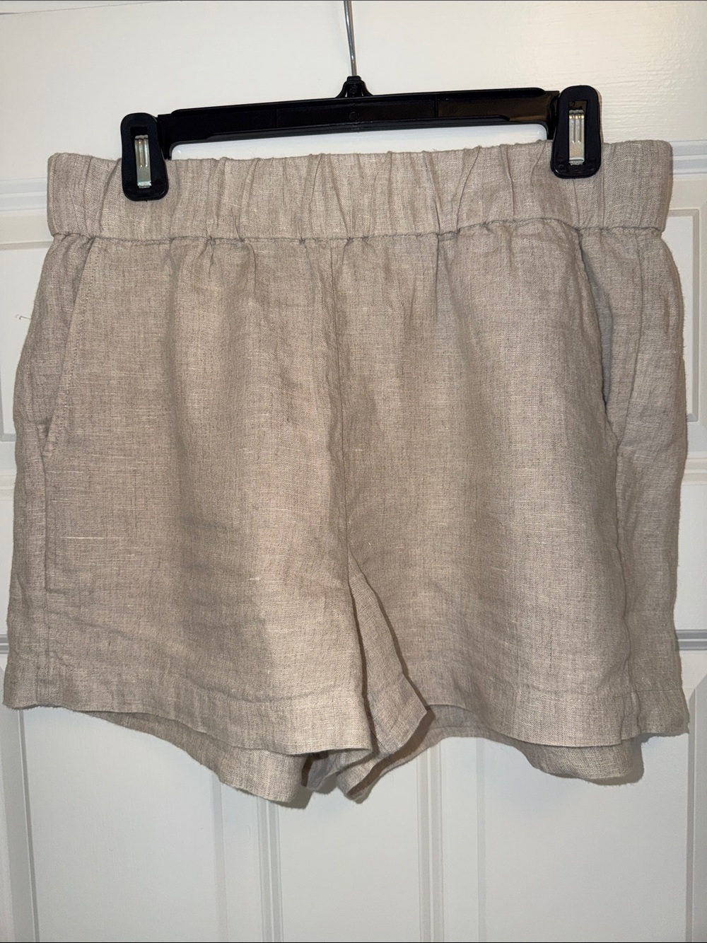 J. Crew Tropez Short in Linen Neutral Flax Linen